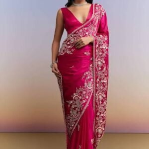 Rani Gulab Heritage Saree