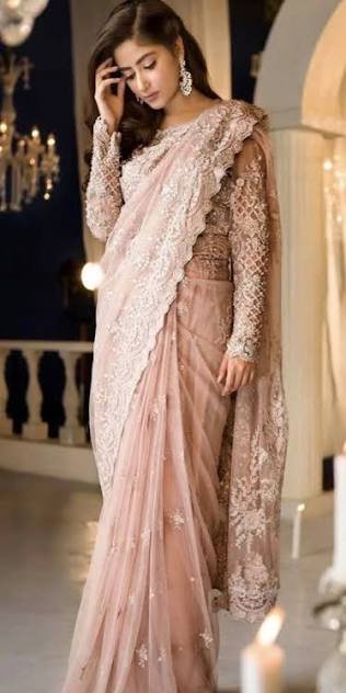 Rani pink saree from DEVORA
